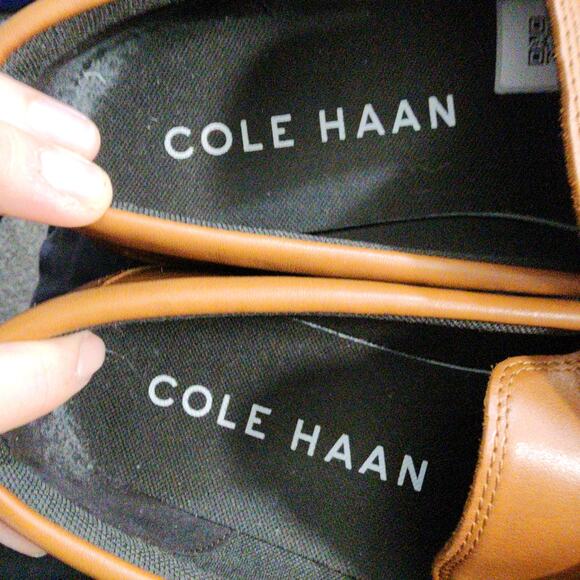 Mens Cole Haan Slip On Sz 11 010376 Brown Leather Casual Penny Loafers Shoes - Picture 6 of 8